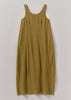 Garment Dyed Linen Easy Dress | Durian Green