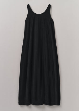 Jersey Cotton Easy Dress | Washed Black