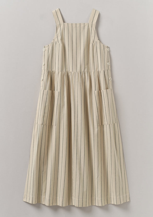 Stripe Cotton Pinafore Dress | Sail Cloth