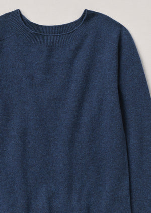 Wool Cashmere Neat Sweater | Midnight