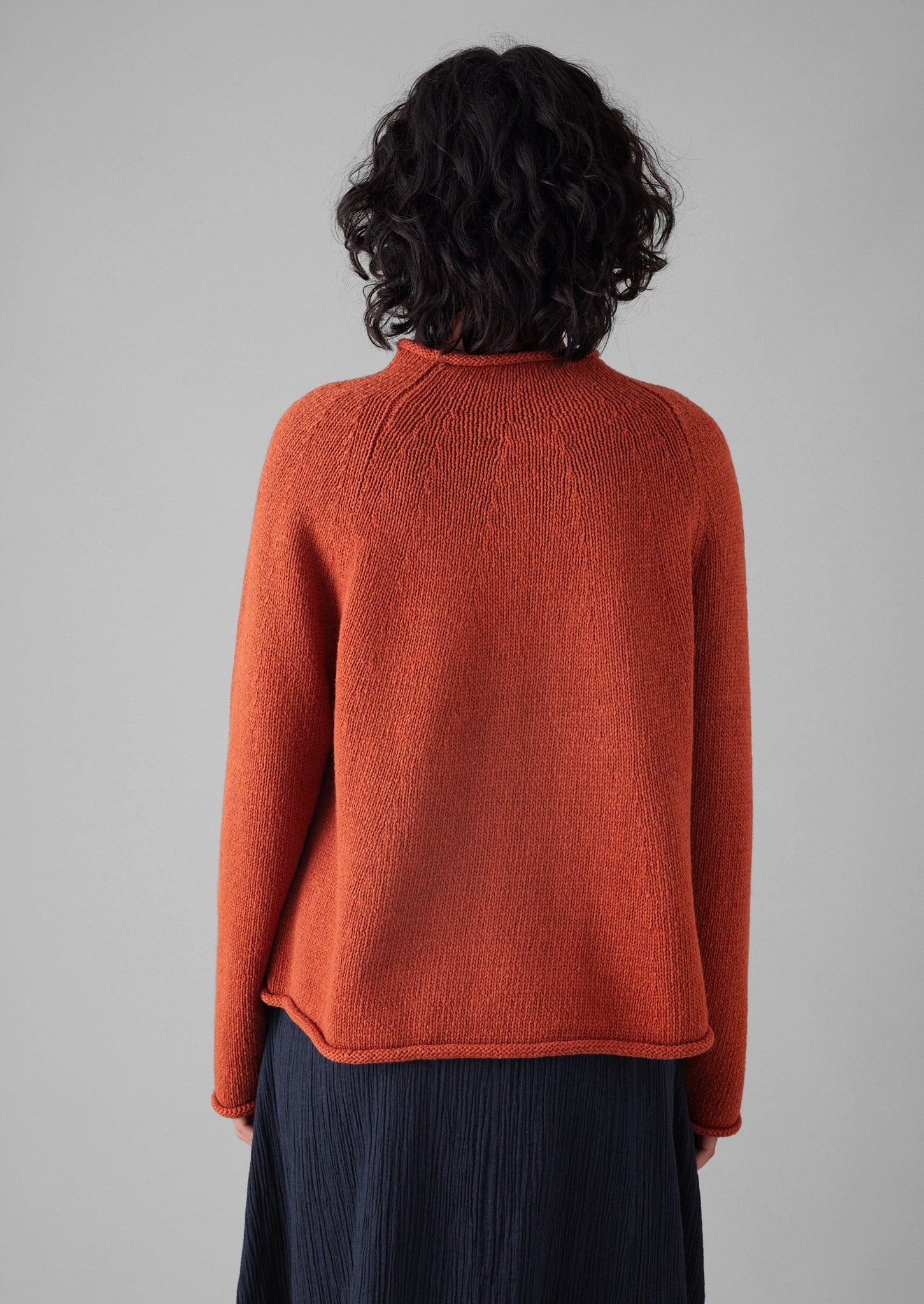 Organic Cotton Linen Easy Sweater | Red Fig