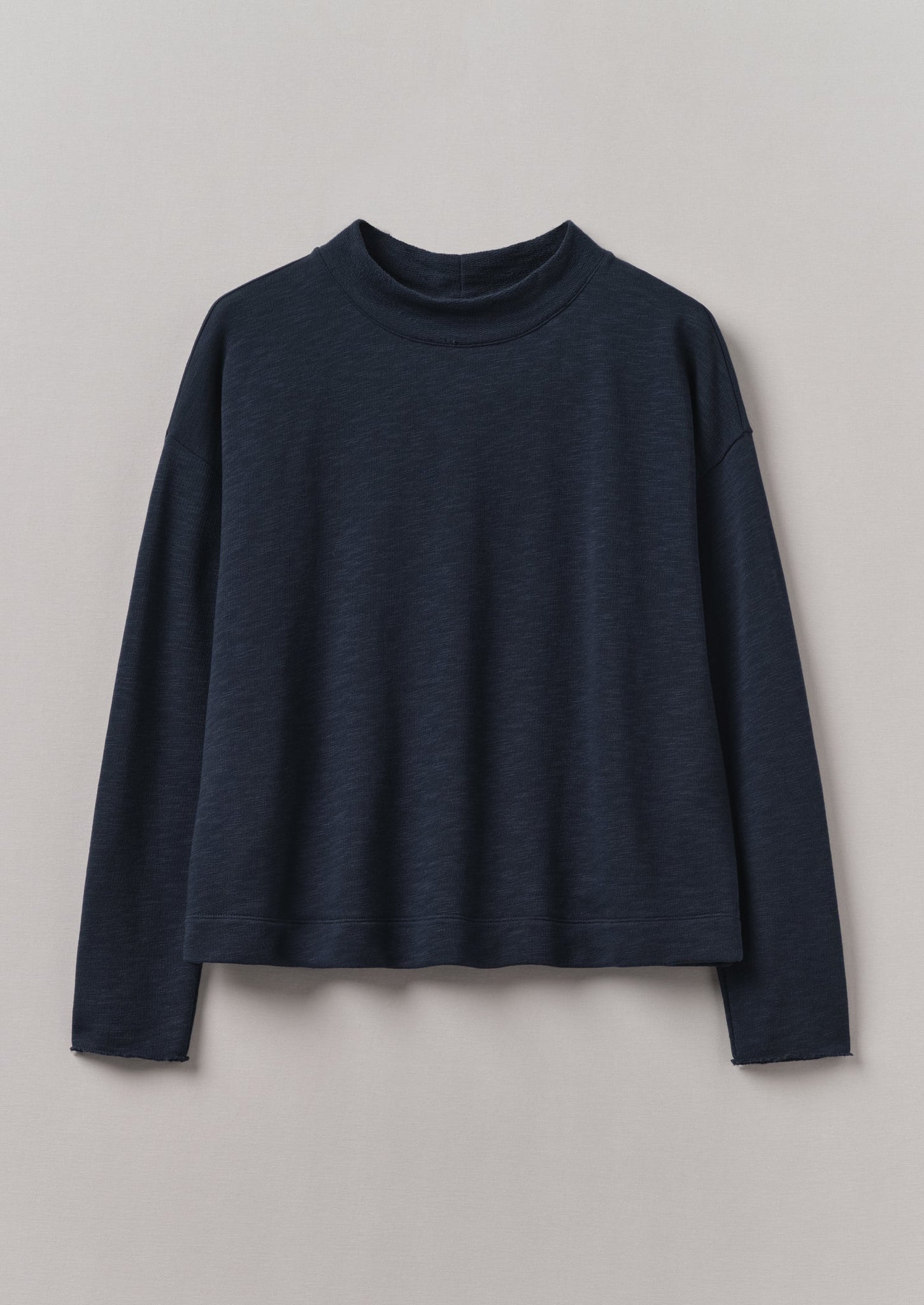 Loopback Jersey Easy Sweater | Midnight