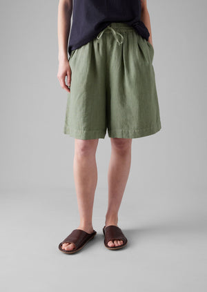Garment Dyed Drawstring Shorts | Light Sage