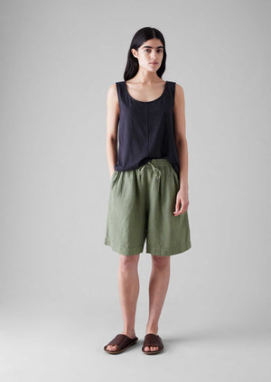 Garment Dyed Drawstring Shorts | Light Sage
