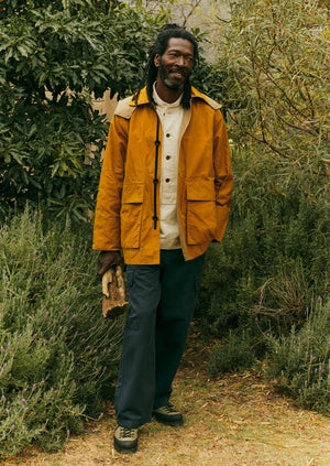 Waxed Cotton Mountain Coat | Cumin