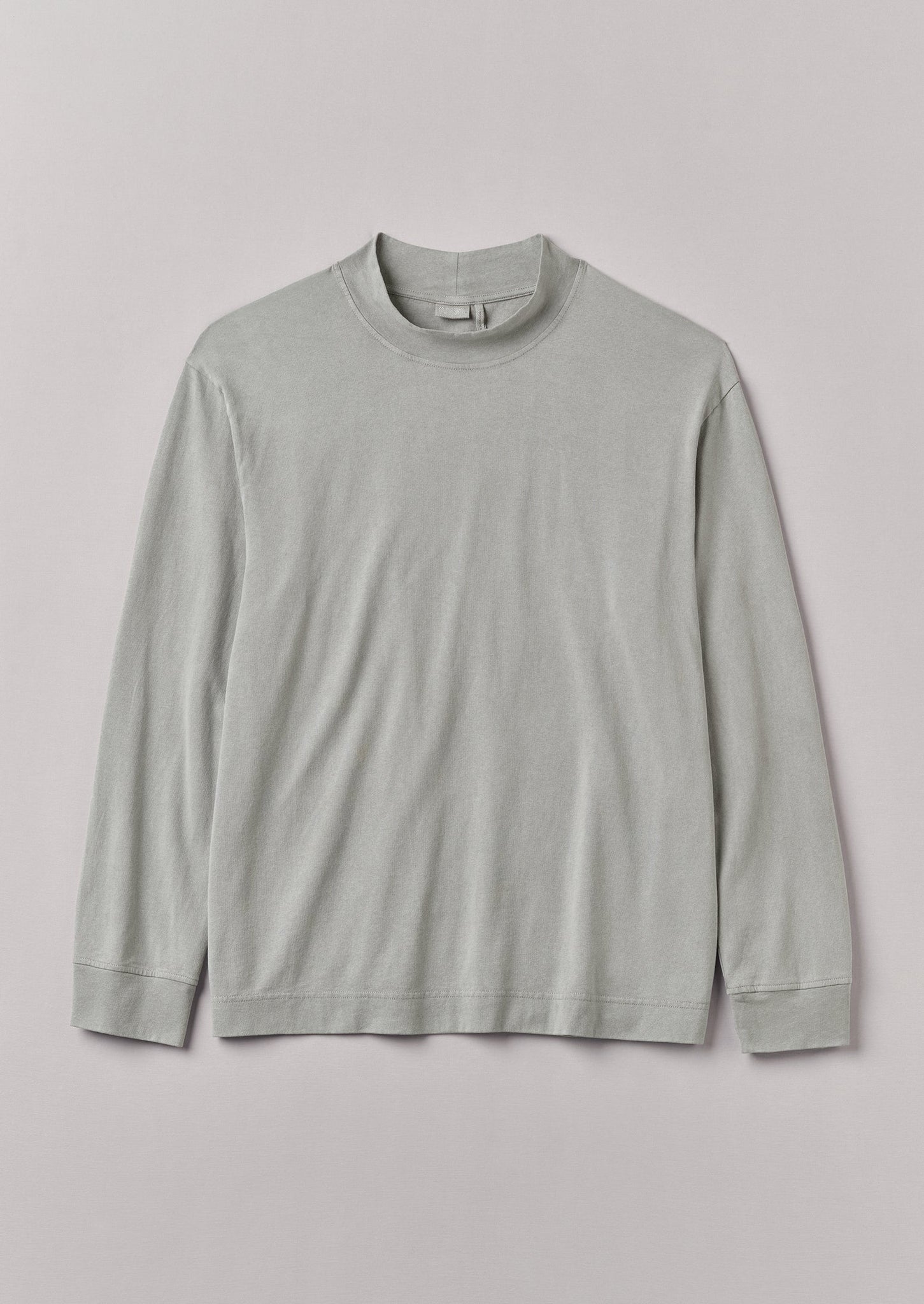 Garment Dyed Cotton Long Sleeve Tee | Carbon