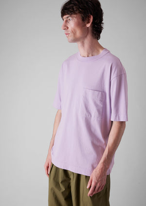 Garment Dyed Organic Cotton Tee | Wood Lilac