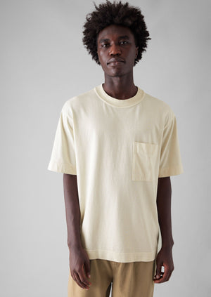 Garment Dyed Organic Cotton Tee | Ecru