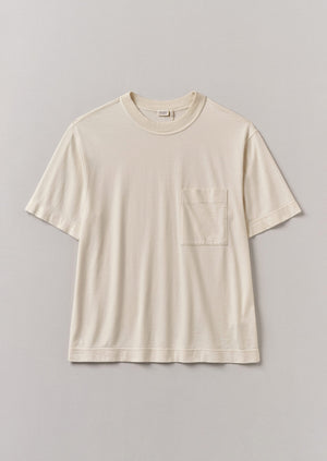 Garment Dyed Organic Cotton Tee | Ecru