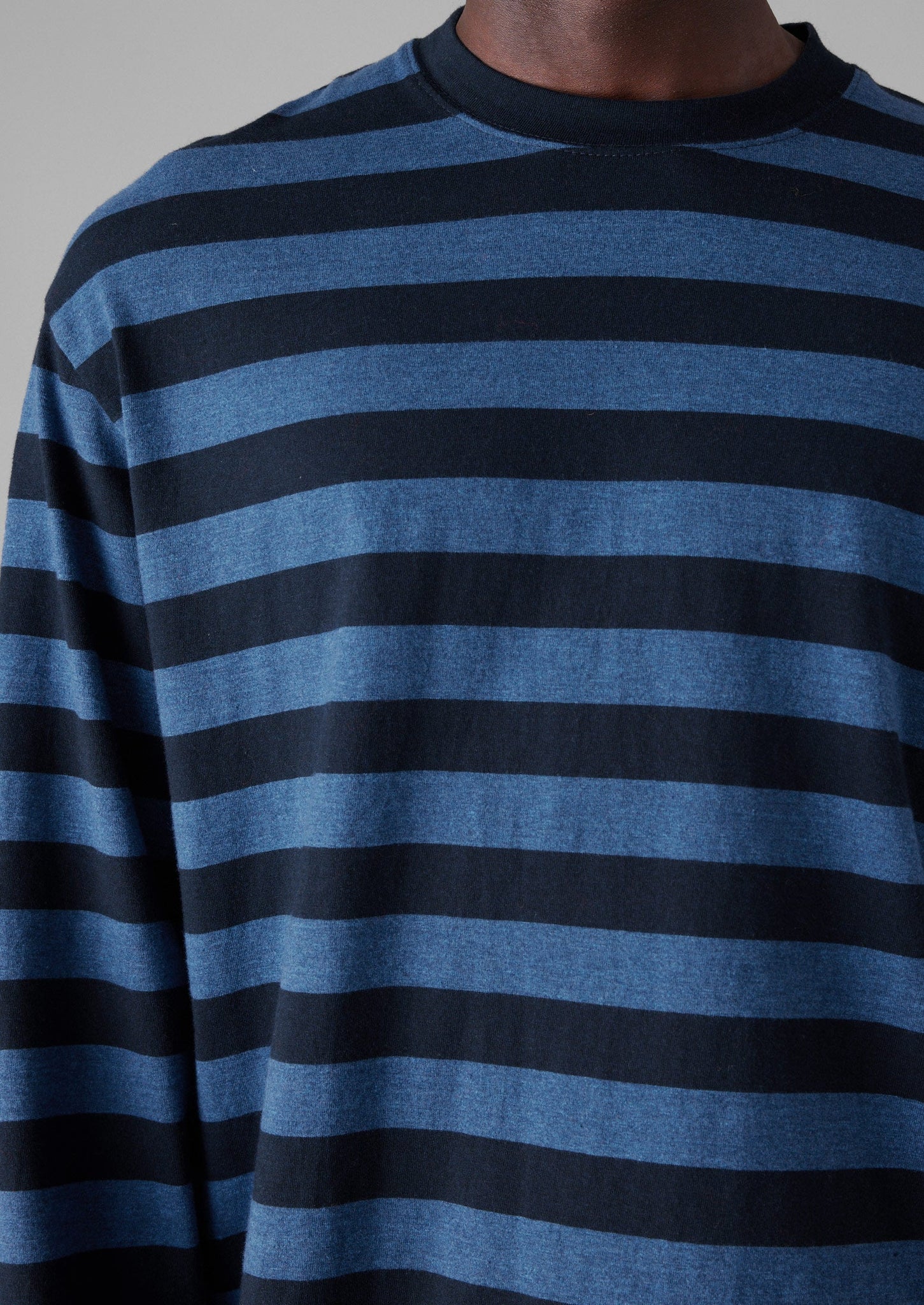 Stripe Long Sleeve Tee | Double Blue