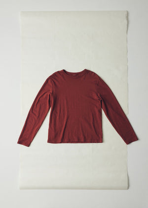 Frank Cotton Long Sleeve Tee | Braeburn Red