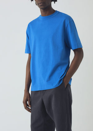Cotton Relaxed Tee | Azure