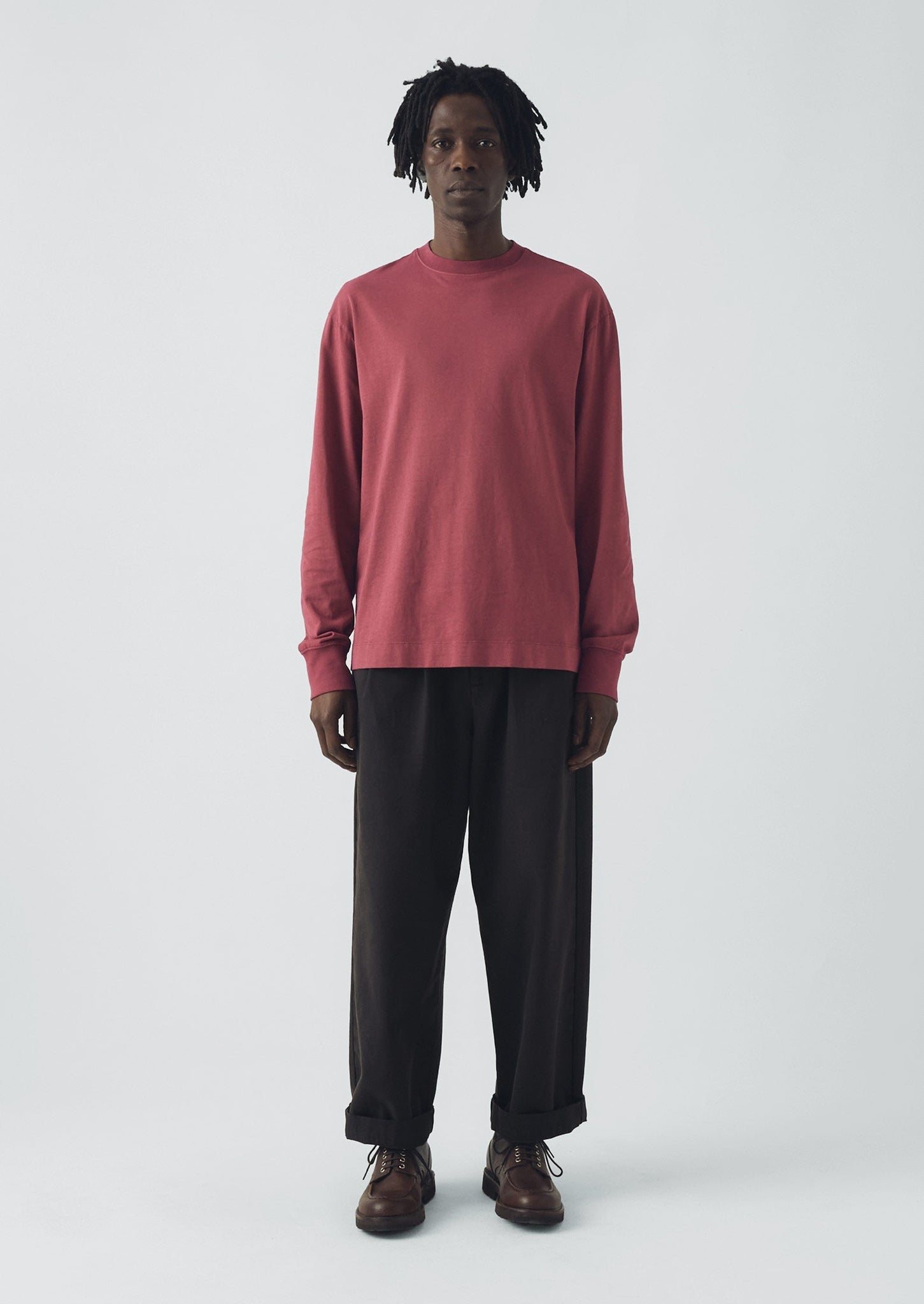 Long Sleeve Crew Neck Tee | Apple Butter
