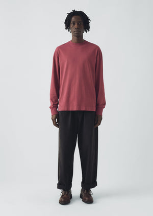 Long Sleeve Crew Neck Tee | Apple Butter