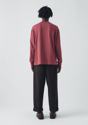 Long Sleeve Crew Neck Tee | Apple Butter