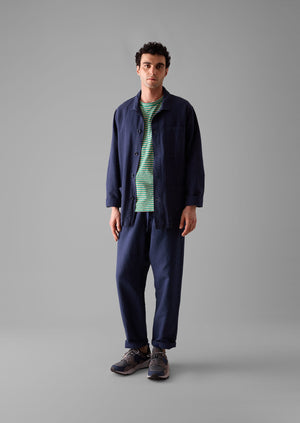 Arlo Garment Dyed Herringbone Jacket | Dark Indigo