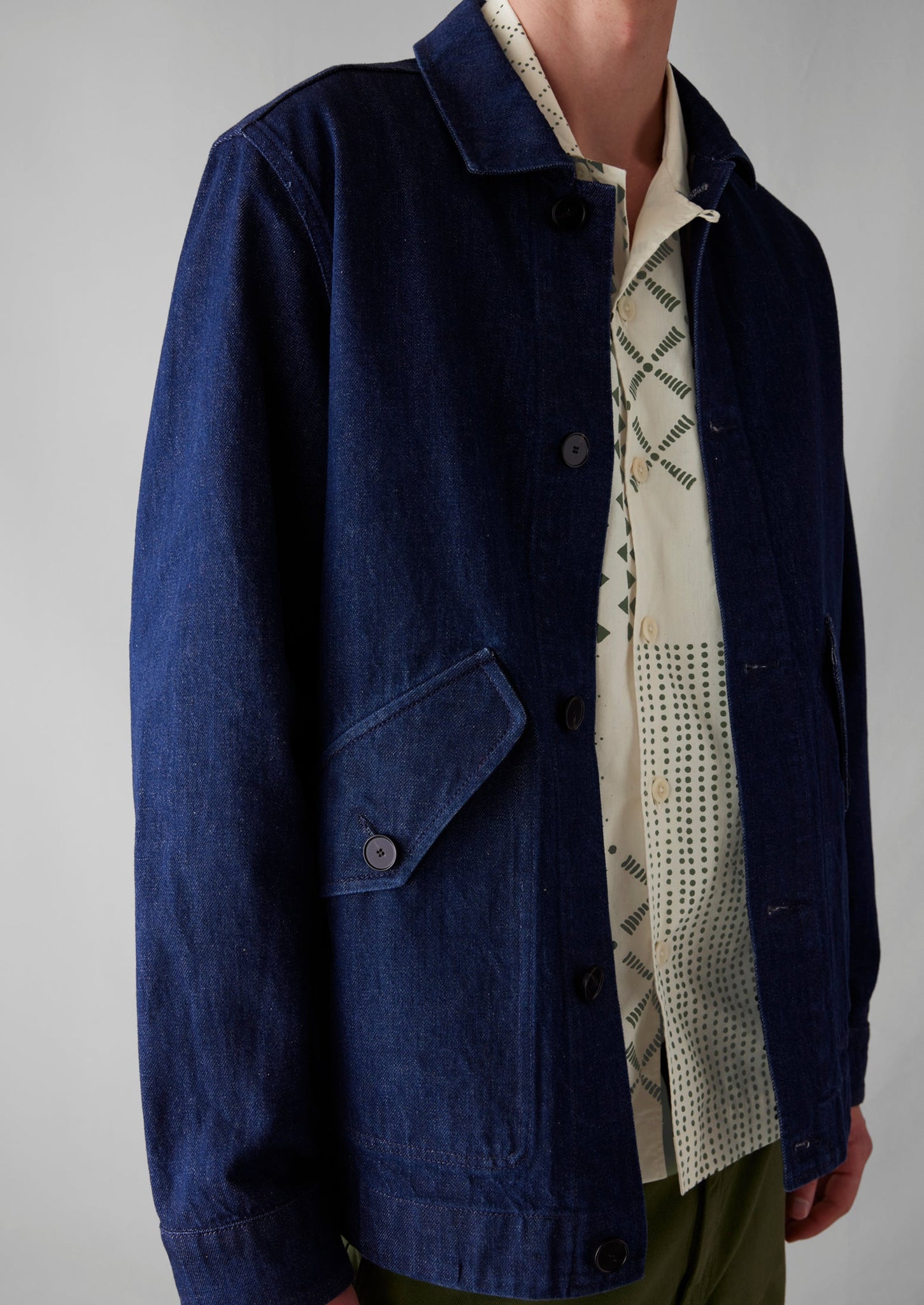 Blackhorse Lane Denim Coach Jacket | Indigo