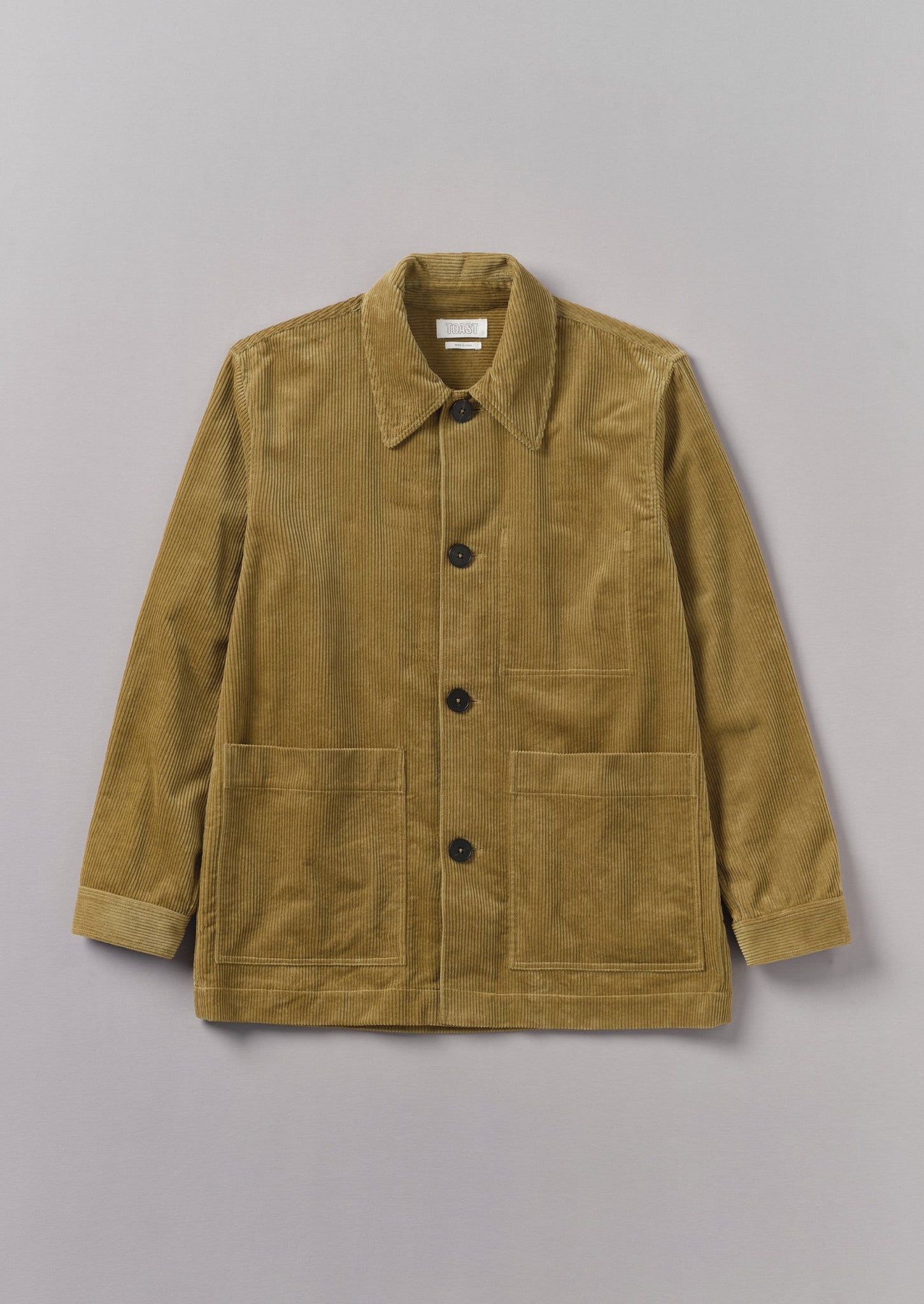 Organic Cord Point Collar Jacket | Golden Sand