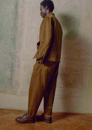 Garment Dyed Cotton Twill Jacket | Bronze