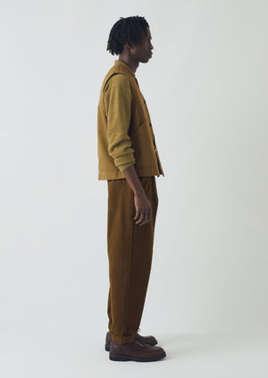 Garment Dyed Cotton Twill Gilet | Cumin