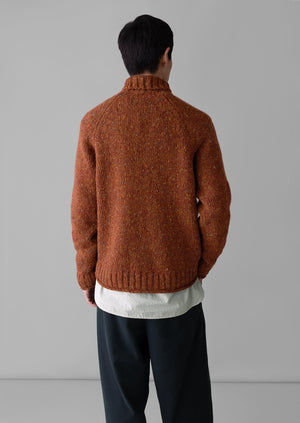 Donegal Roll Neck Sweater | Copper