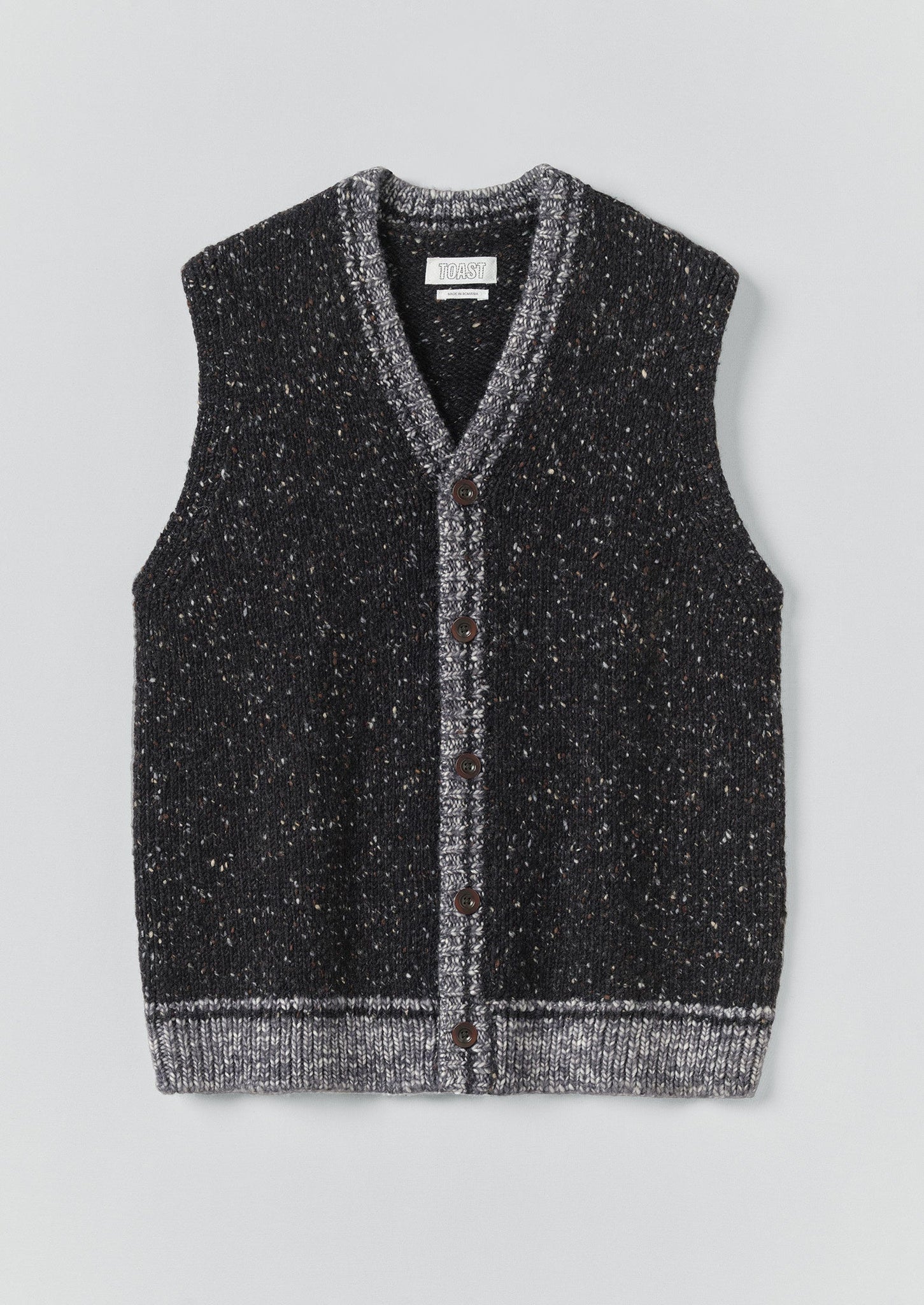 Donegal Contrast Trim Tank | Black