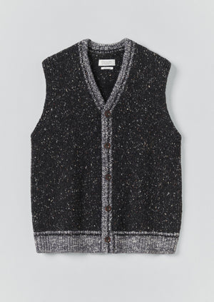 Donegal Contrast Trim Tank | Black