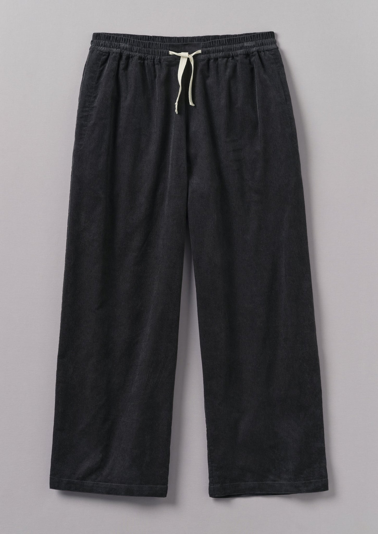 Soft Organic Cord Lounge Trousers | Charcoal