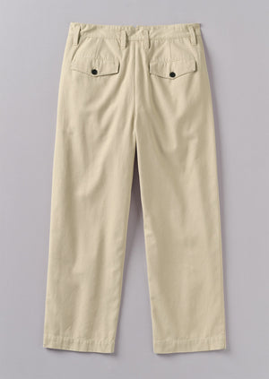 Bill Cotton Wide Leg Trousers | Stone