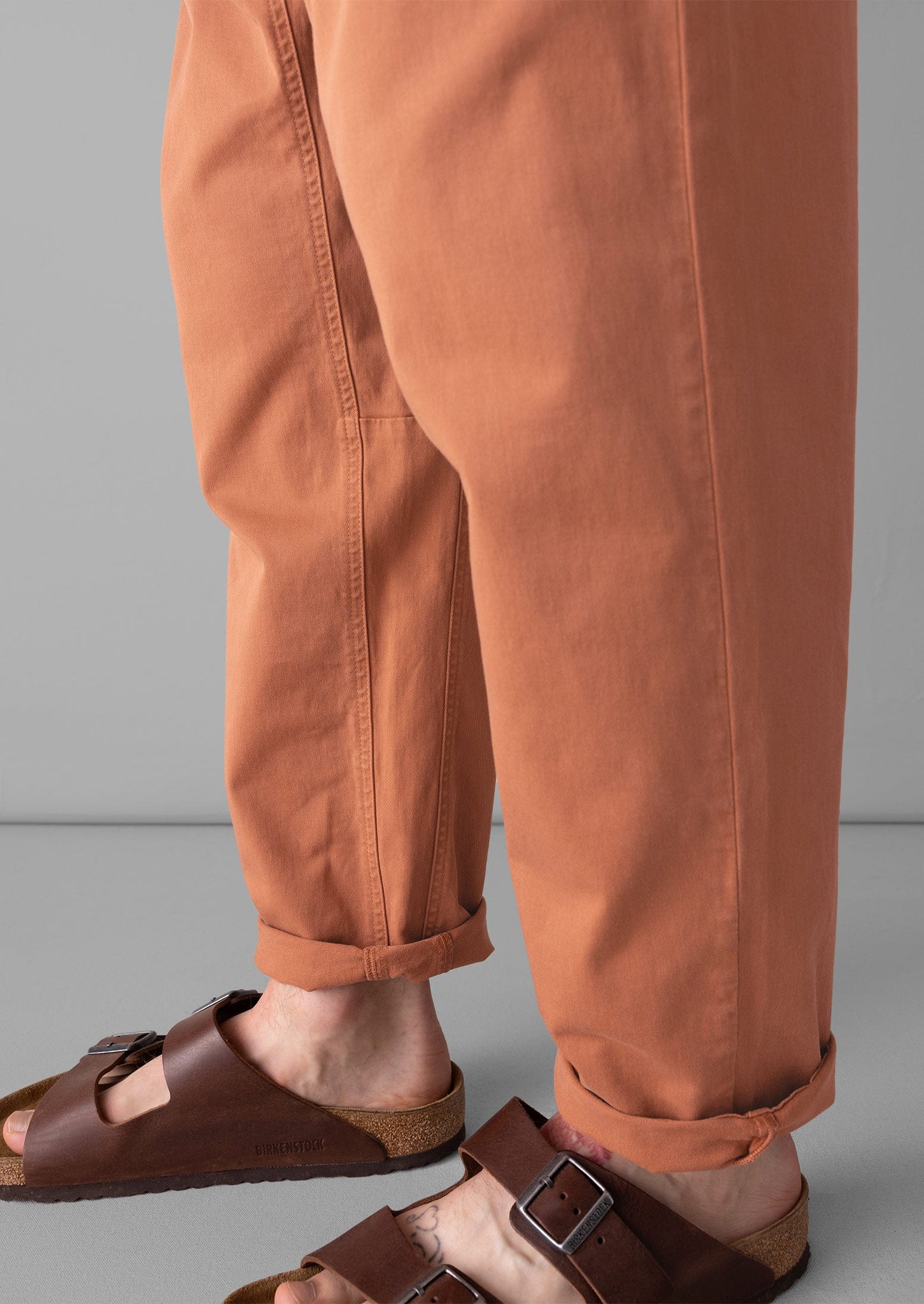 Alfie Cotton Twill Trousers | Washed Copper