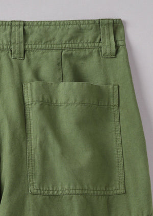 Patch Pocket Wide Leg Trousers | Propagator Green