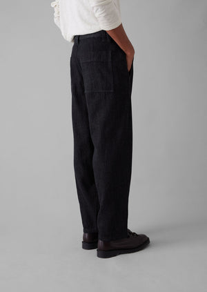 Japanese Cotton Denim Trousers | Indigo