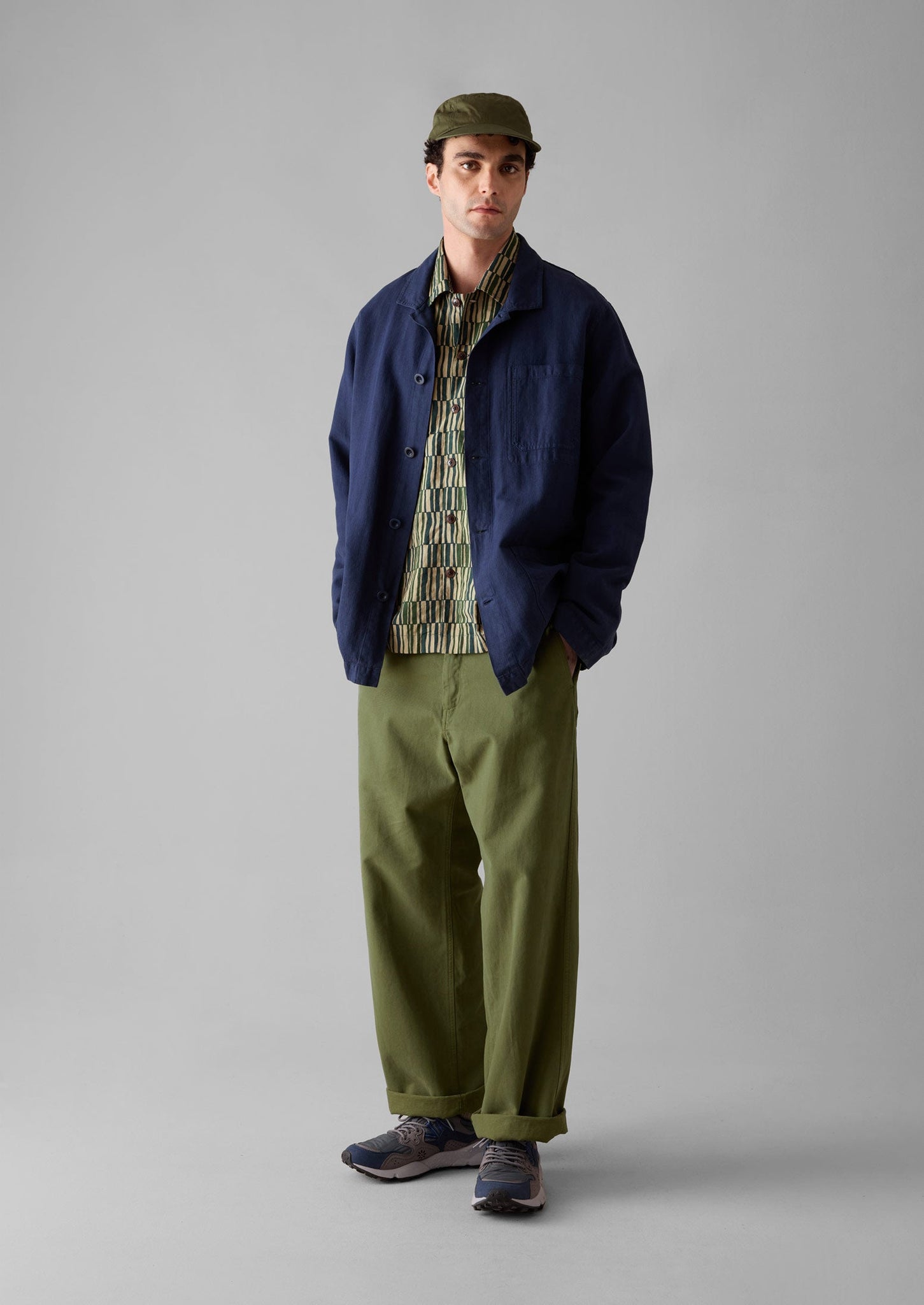 Rory Garment Dyed Trousers | Washed Olive