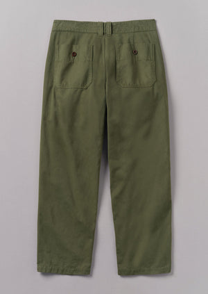 Rory Garment Dyed Trousers | Washed Olive