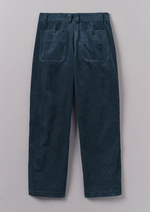 Rory Organic Cord Trousers | Dusty Navy