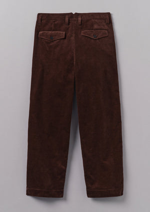 Bill Organic Cord Wide Leg Trousers | Chestnut