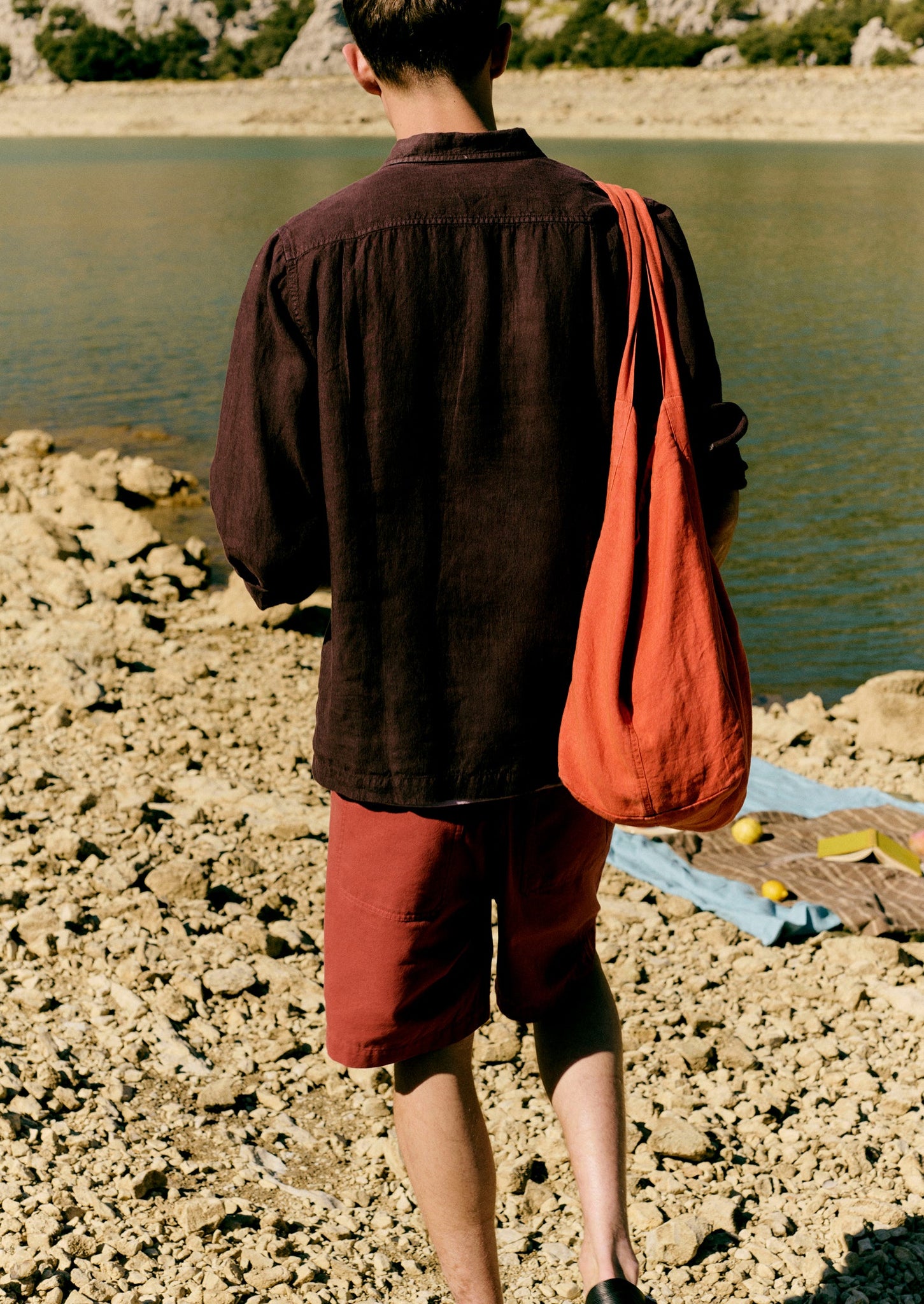 Cotton Canvas Shorts | Terracotta