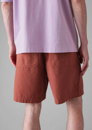 Cotton Canvas Shorts | Terracotta