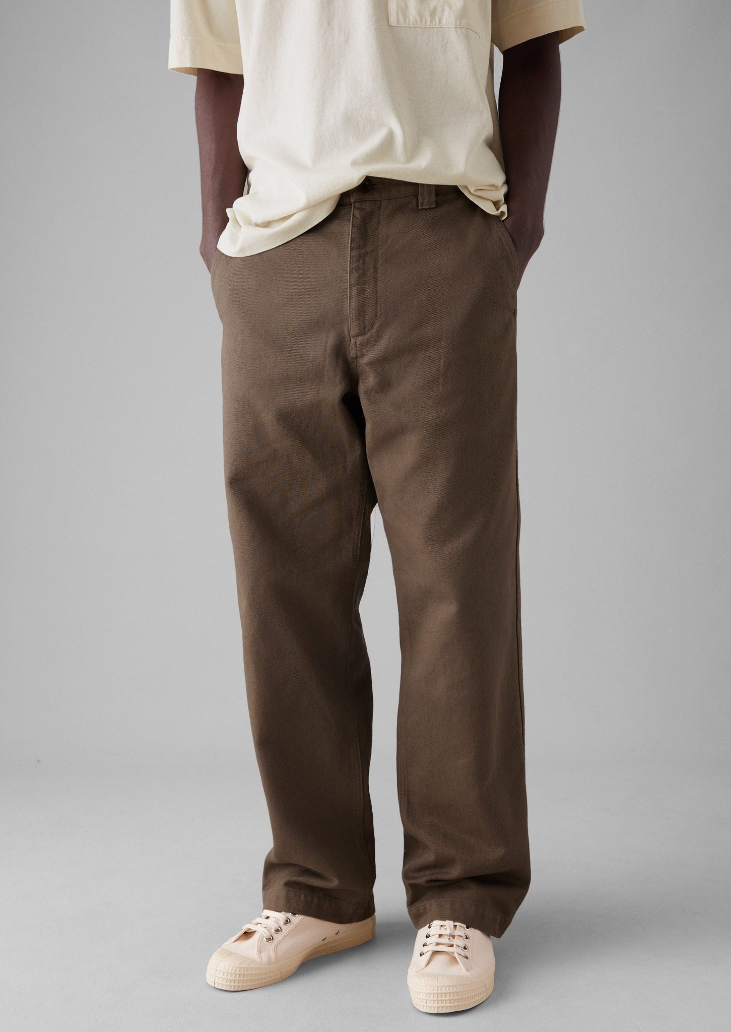 Rory Straight Leg Trousers | Mushroom