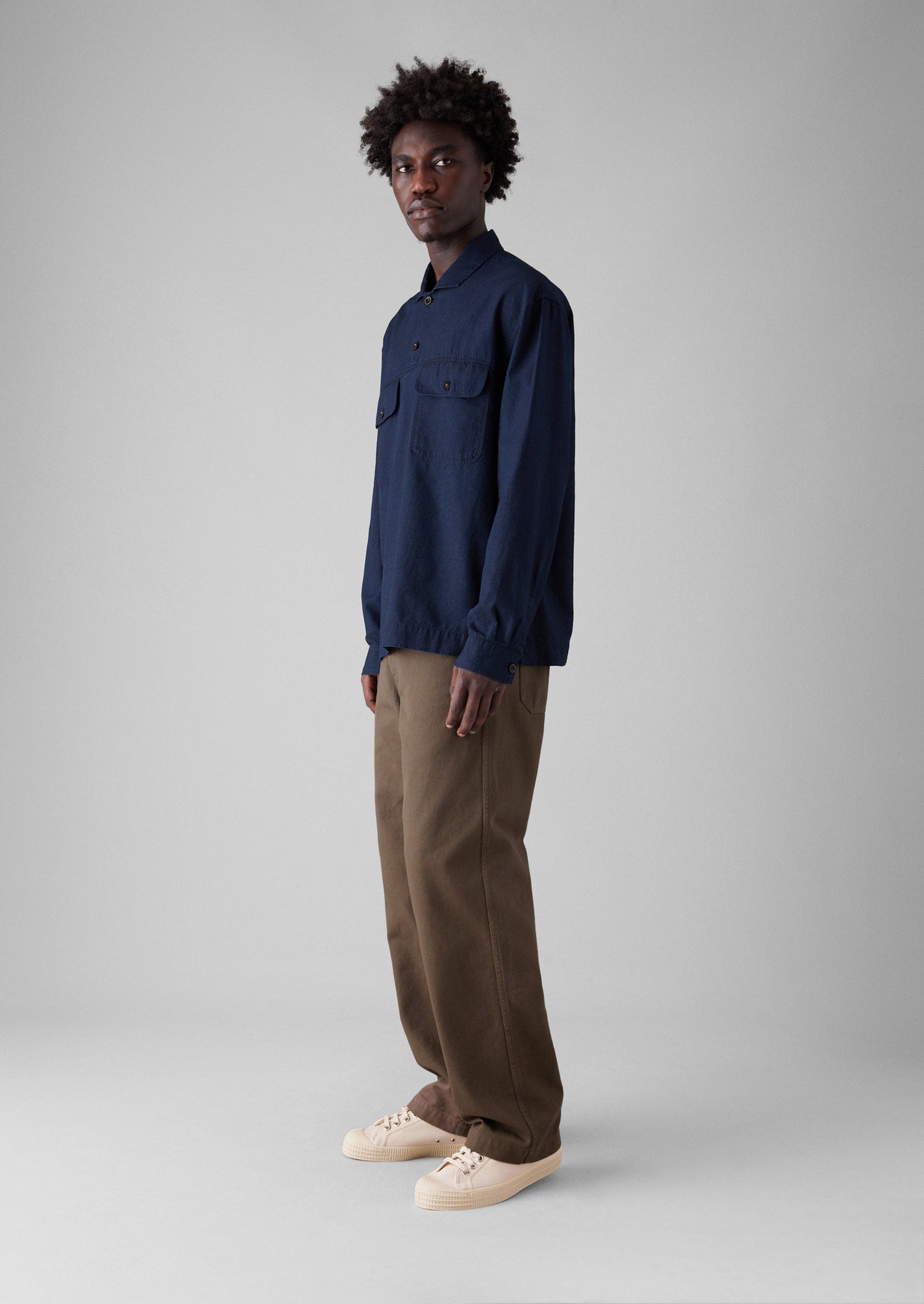 Rory Straight Leg Trousers | Mushroom