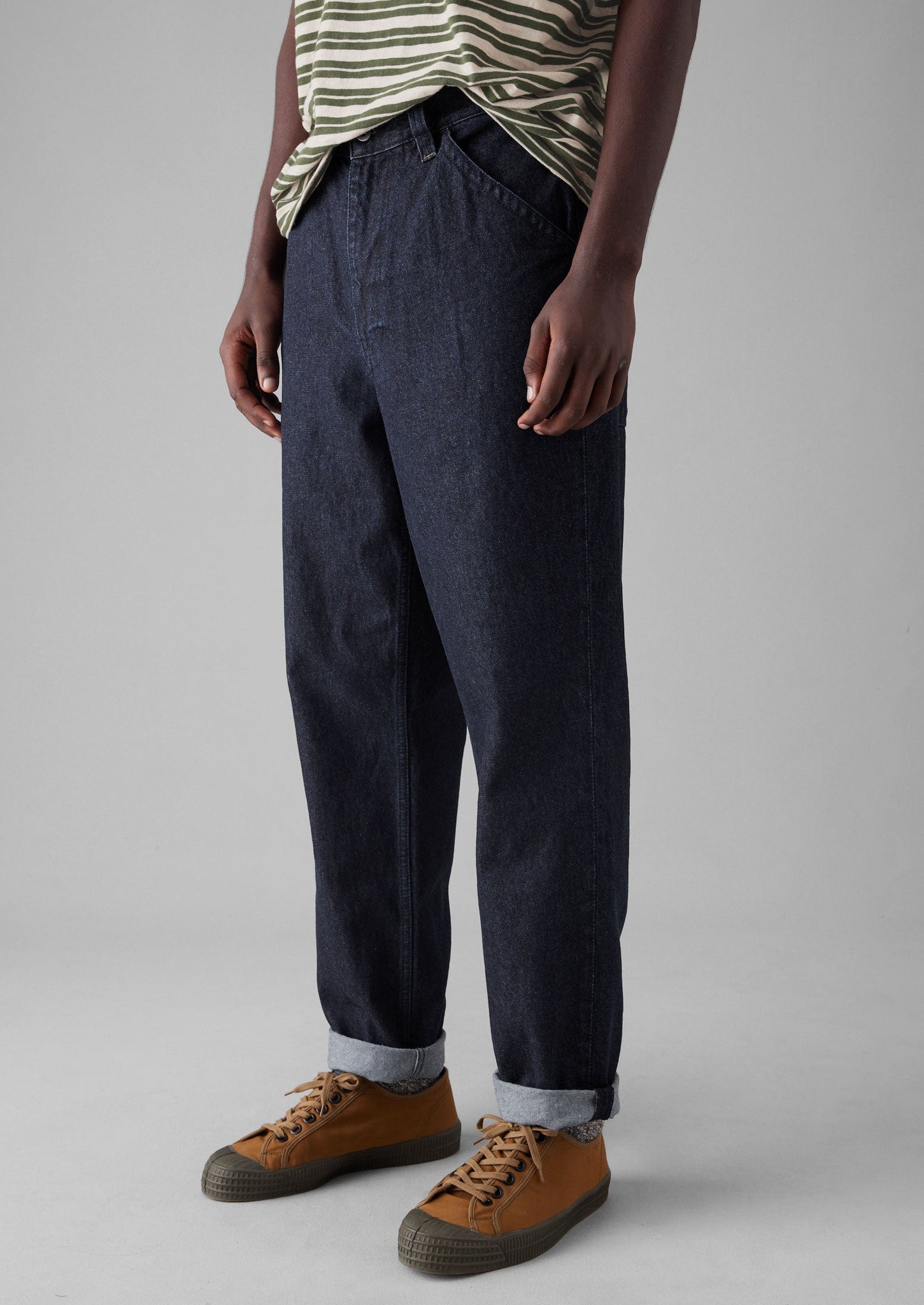 Norv Cotton Tapered Jeans | Dark Indigo