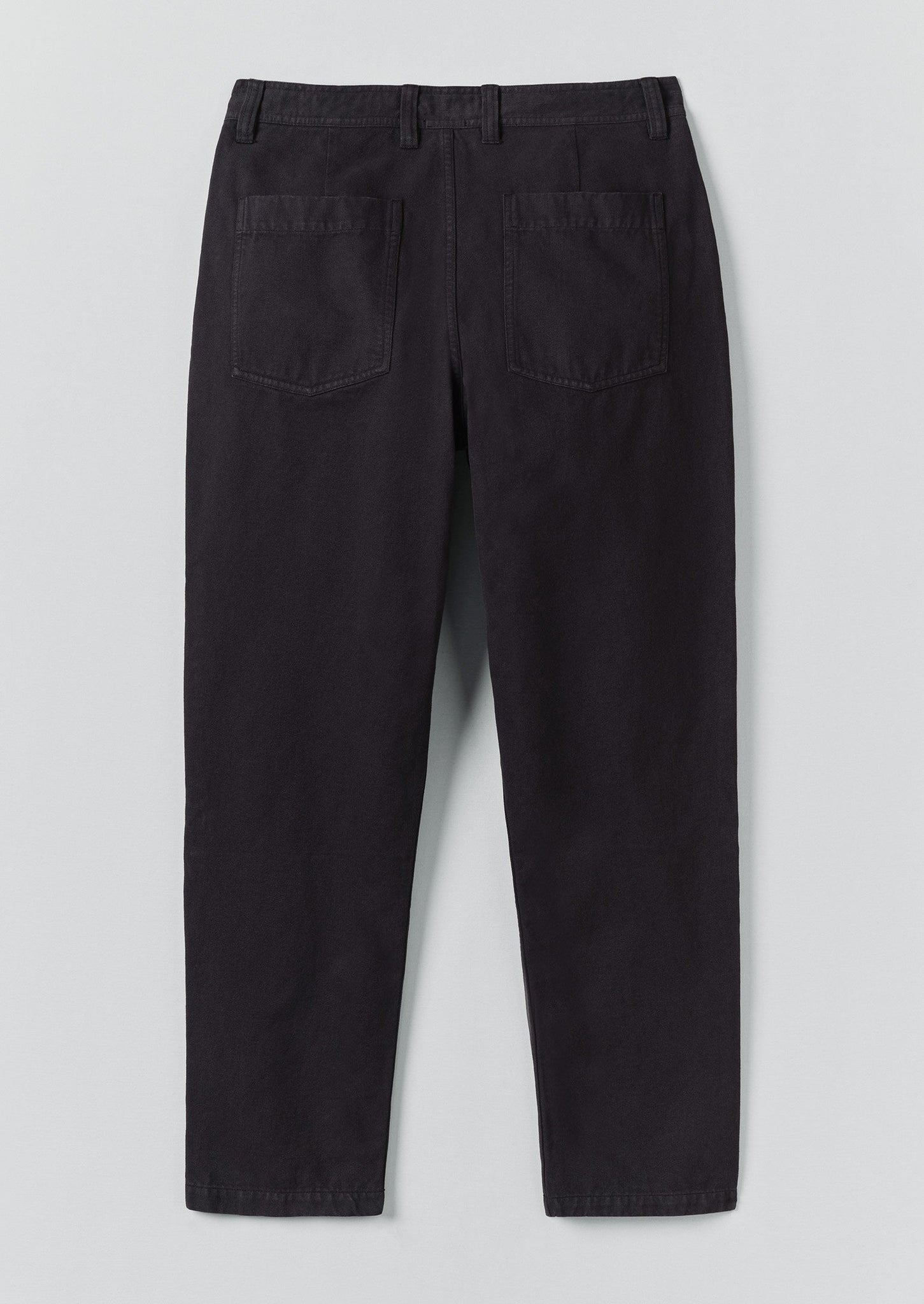 Norv Garment Dyed Tapered Trousers | Charcoal