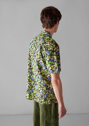 Hedgerow Cotton Short Sleeve Shirt | Acid Green