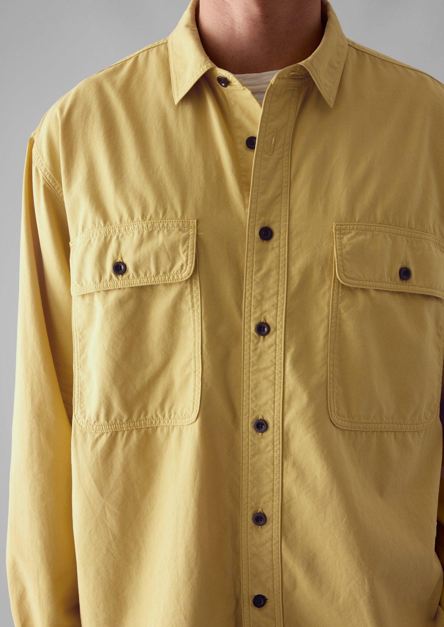 Garment Dyed Oxford Workwear Shirt | Soft Topaz