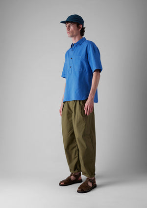 Pullover Short Sleeve Shirt | Sea Blue