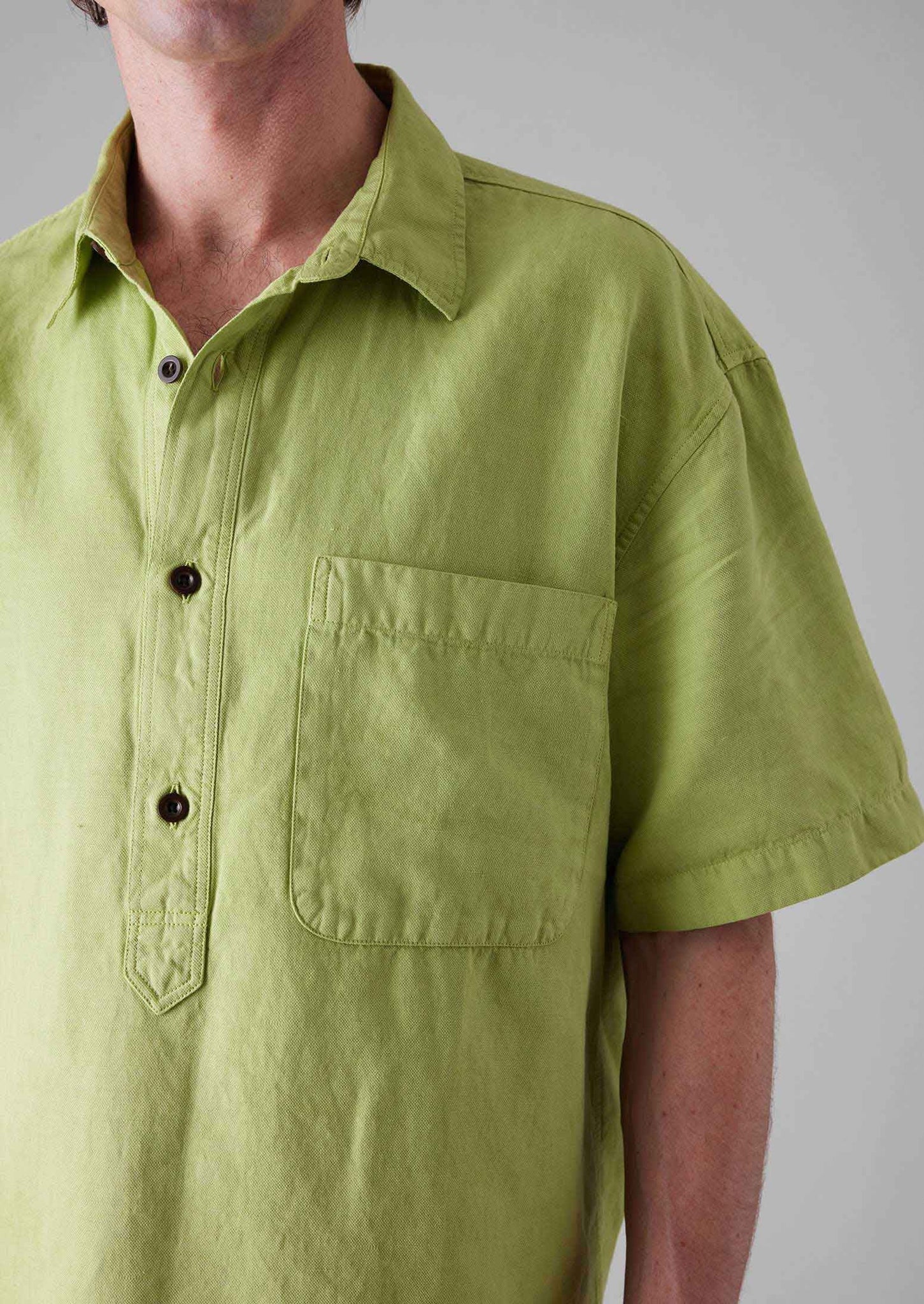 Pullover Short Sleeve Shirt | Matcha