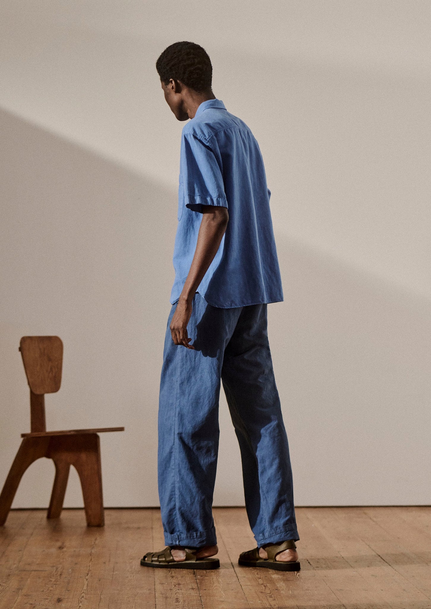 Pullover Short Sleeve Shirt | Sea Blue