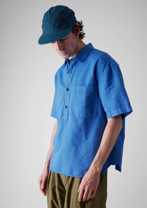 Pullover Short Sleeve Shirt | Sea Blue