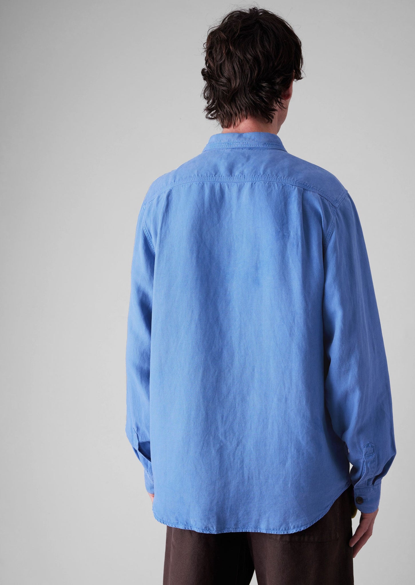 Garment Dyed Patch Pocket Shirt | Baja Blue