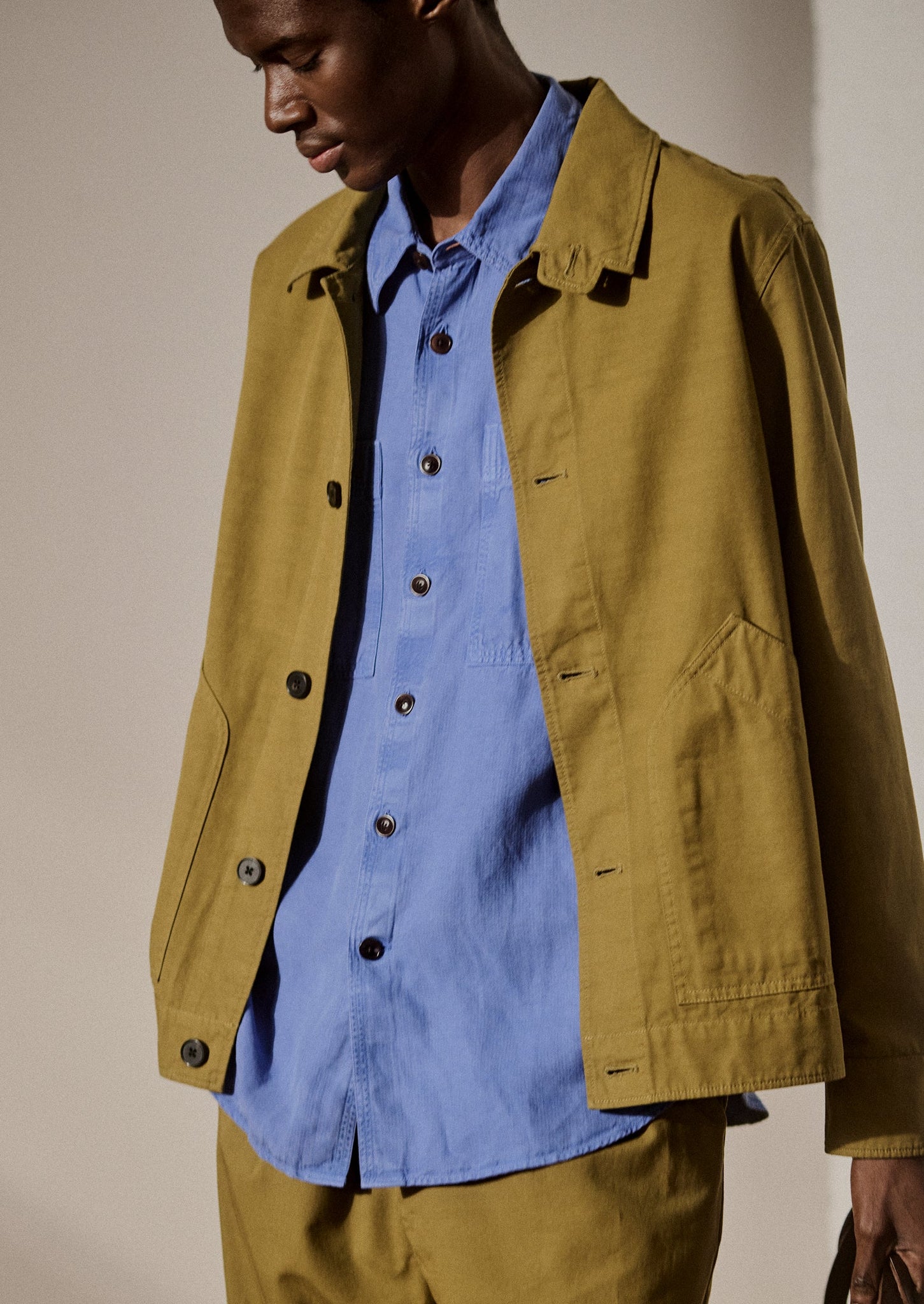 Garment Dyed Patch Pocket Shirt | Baja Blue